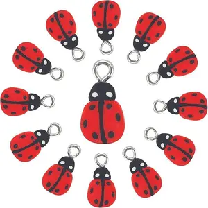 100Pcs Handmade Polymer Clay Charms