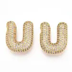 Brass Micro Pave Cubic Zirconia Pendants