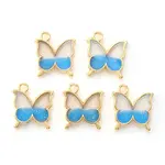 Light Gold Plated Alloy Enamel Pendants