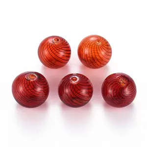 Transparent Handmade Blown Glass Globe Beads