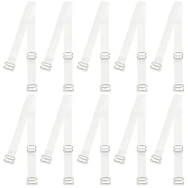 10 Pairs TPU Non-slip Bra Straps