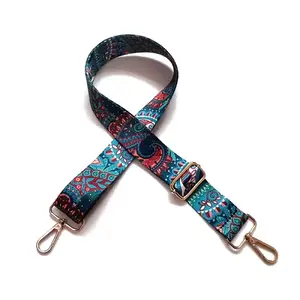 Ethnic Style Adjustable Webbing Bag Strap for DIY Women's Bag