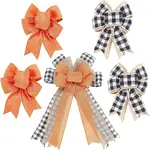 5Pcs 3 Style Ployester Bowknot Display Decoration