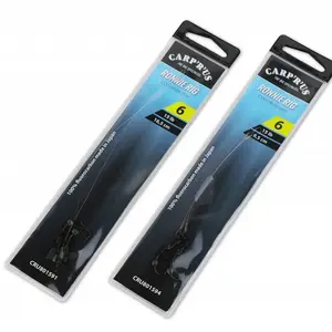 Carp´r´us hotový návazec ready ronnie rig centurion 15 lb 2 ks 9,5 cm - velikost 6
