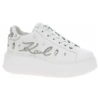 Dámská obuv Karl Lagerfeld KL63525 01S White Lthr w-Silver 38