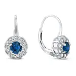 Brilio Silver Oslnivé visací náušnice ze stříbra se zirkony EA333WB