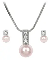Levien Půvabná sada náhrdelníku a náušnic Pearl Caorle Rosaline