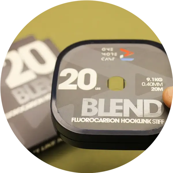 One more cast fluorocarbon blend fluorocarbon hooklink stiff 20 m - 20 lb