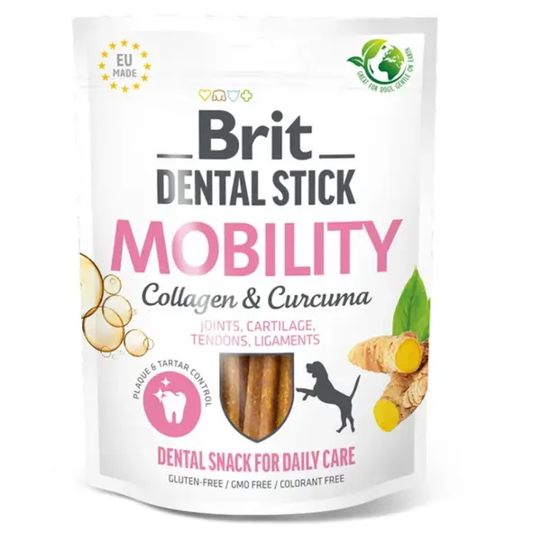 BRIT Dental Stick Mobility with Curcuma & Collagen 7 kusů
