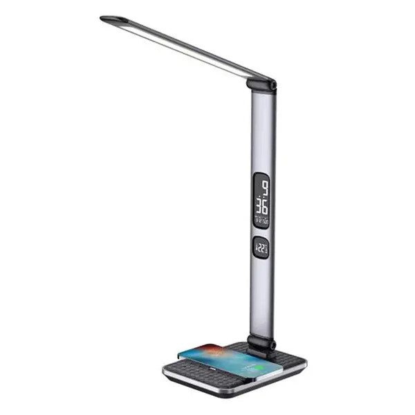Lampa stolní IMMAX Heron 2 08968L USB s bezdrátovým nabíjením Qi