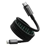 Kabel BASEUS Tungsten Gold USB-C/USB-C 1m Black 100W