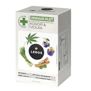 LEROS Zdravá pleť konopí & violka 20 sáčků
