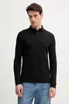 Tommy Hilfiger  tričko s dlouhým rukávem pánské s bavlnou