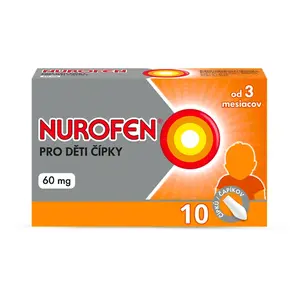 NUROFEN Čípky pro děti od 3 měsíců 60 mg 10 kusů