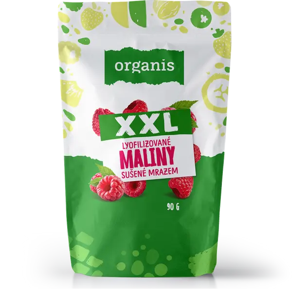 ORGANIS Maliny sušené mrazem XXL 90 g