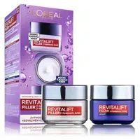 L´ORÉAL Paris Revitalift Filler Duopack Denní krém + noční krém 2 x 50 ml