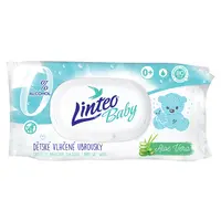 LINTEO Baby Vlhčené ubrousky s Aloe Vera 80 ks
