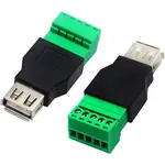 Zdířka USB-A se svorkovnicí