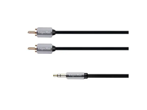 Kabel Jack 3.5mm stereo/2x Cinch 3m KRUGER & MATZ KM0311