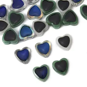 20Pcs 5 Colors Two Tone Glass Mood Beads