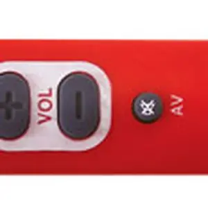 Ovladač dálkový  SEKI   SLIM červený pro seniory - univerzální - velká tlačítka