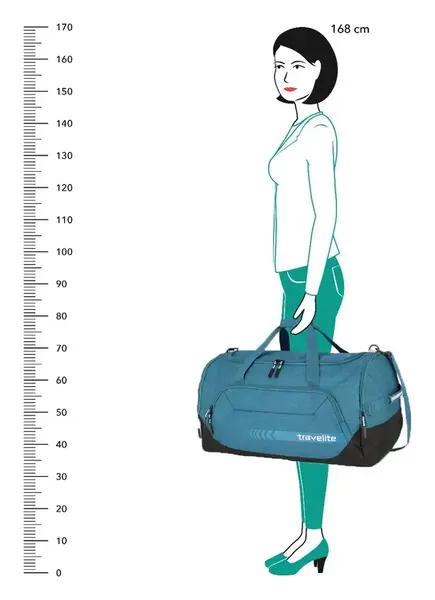 Cestovní taška Travelite Kick Off Duffle L Petrol