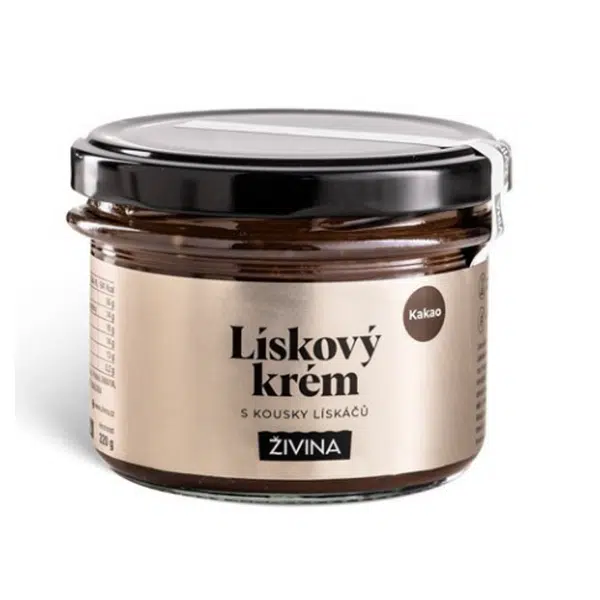 ŽIVINA Lískový krém kakao s kousky lískáčů 220 g