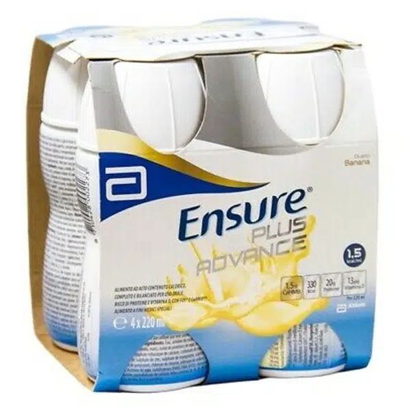 ENSURE PLUS Advance banánová příchuť 4 x 220 ml