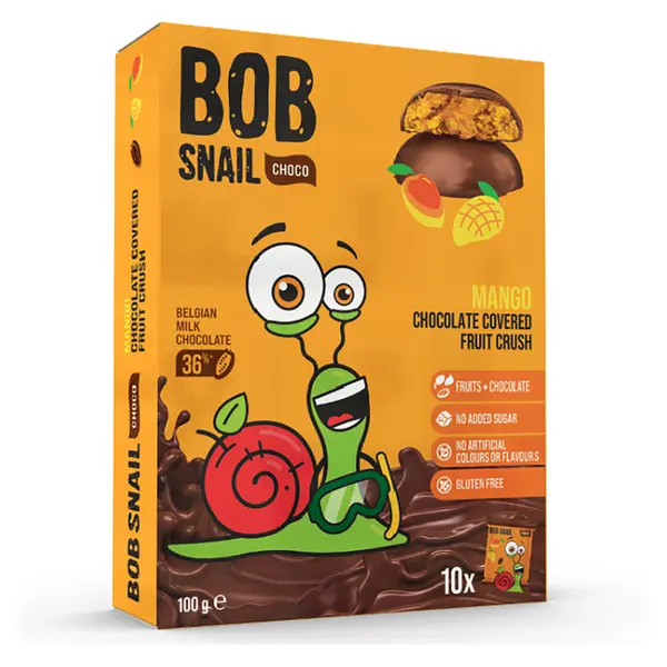 ŠNEK BOB V mléčné čokoládě mango 100 g