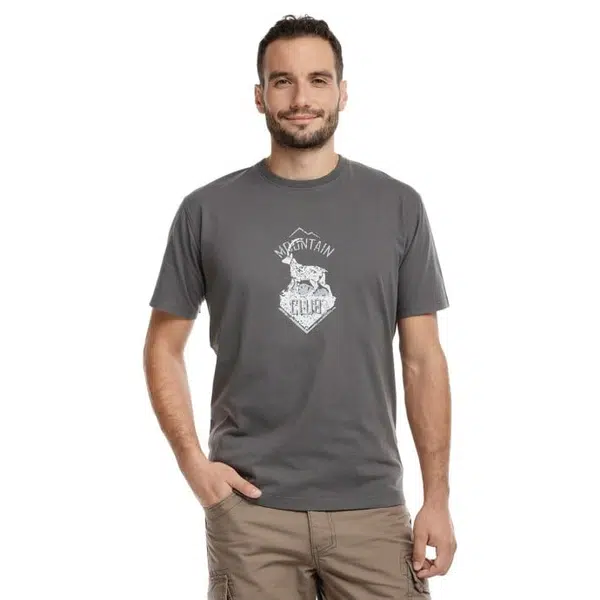 Bushman Pánské tričko Isaac, šedé XXXL