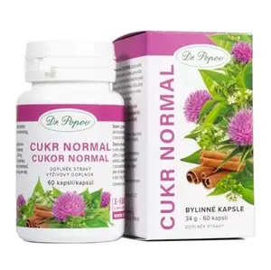 DR.POPOV Bylinné kapsle Cukr normal 60 kapslí