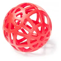 SUM PLAST Děrovaný plovací míč pro psy vanilka 14 cm