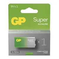 Baterie 6F22 (9V) alkalická GP Super 9V 1ks