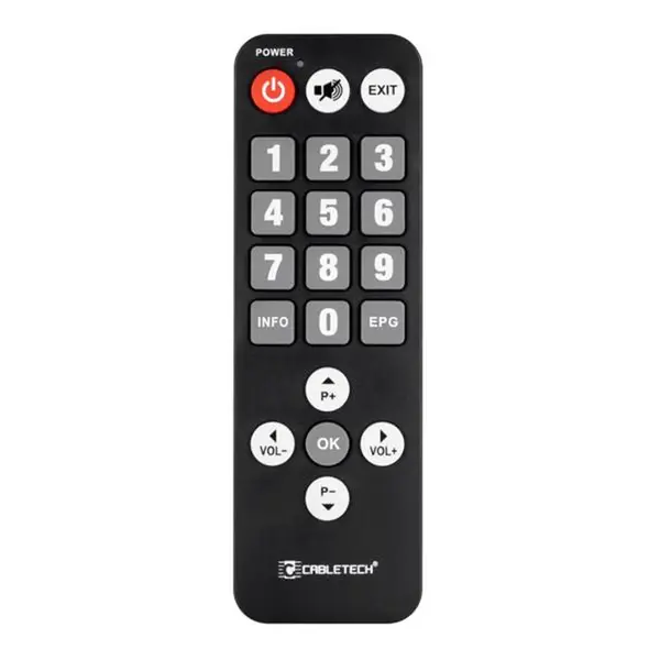 Ovladač dálkový DVB-T CABLETECH PIL0367 pro seniory