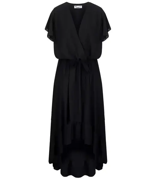 Pri Envelope MAXI dress with Spanish frill