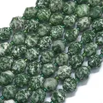 Natural Green Spot Jasper Beads Strands