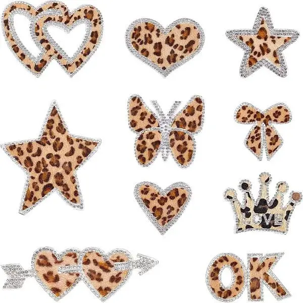 Crystal Rhinestone Hotfix Rhinestone Iron on Cloth Patches