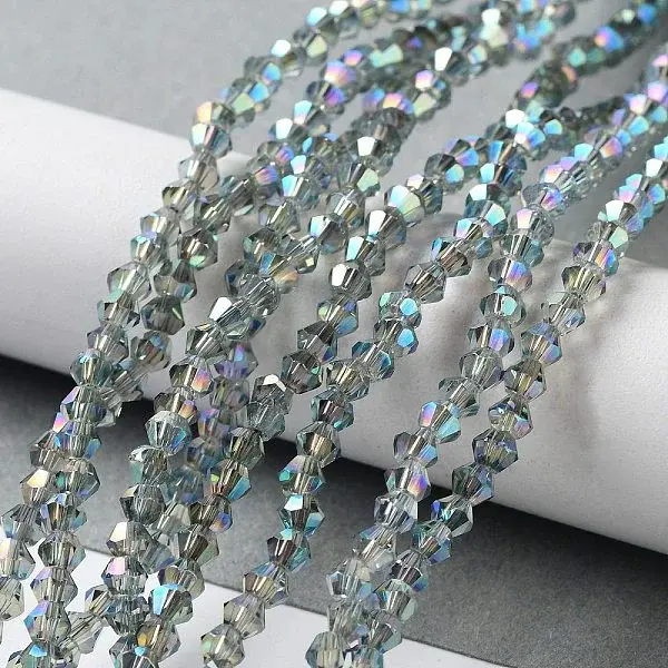 Electroplate Glass Beads Strands