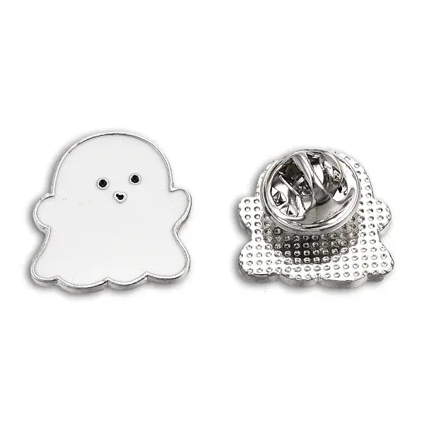 Ghost Shape Enamel Pin
