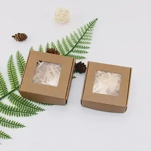 Square Paper Boxes with Clear Window