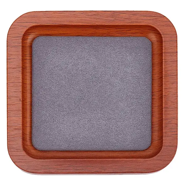 Square Wood Jewelry Plate