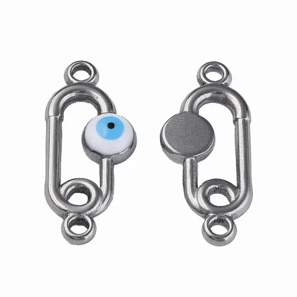 304 Stainless Steel Enamel Connector Charms