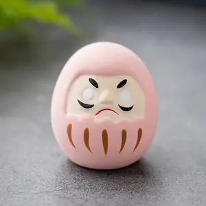 Porcelain Daruma Display Decoration