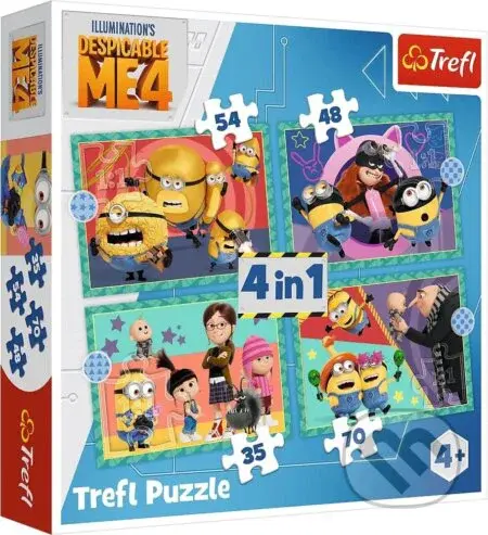 Já, padouch 4: Šílení Mimoni 4v1 - puzzle z kategorie 15 - 60 dílků