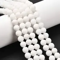 Natural White Jade Beads Strands