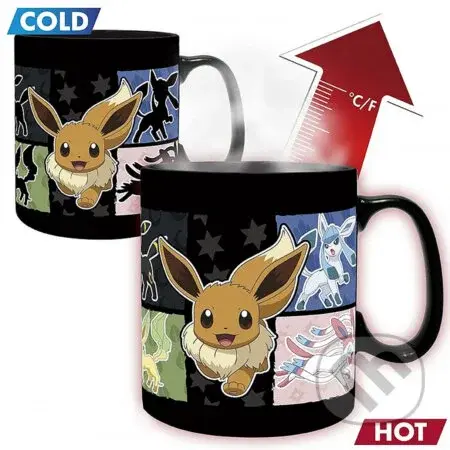 Hrnček Pokémon - Eevee Evolution, meniaci sa