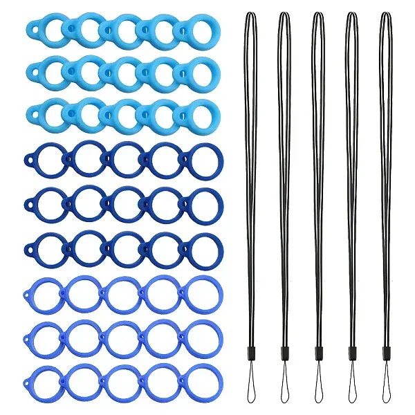 5Pcs Rubber Lanyard Straps