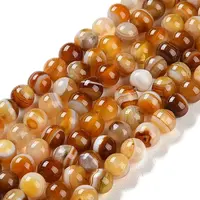 Natural Striped Agate/Banded Agate Beads Strands