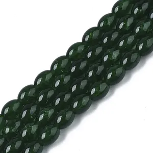 Transparent Crackle Glass Beads Strands