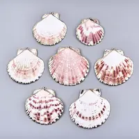 Electroplate Sea Shell Pendants
